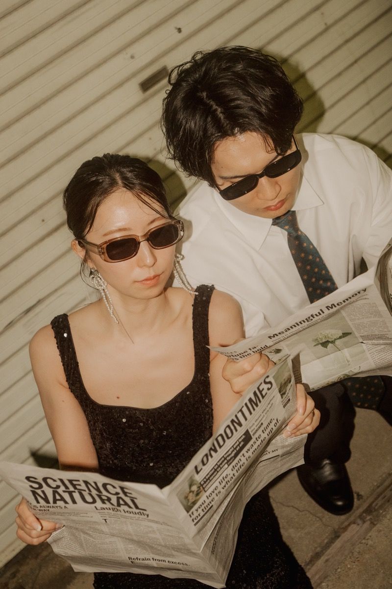 ブライダル新聞を使った撮影例2