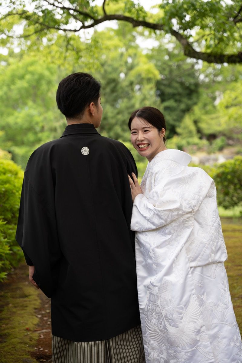 和装の歩き・振り返りの撮影例2